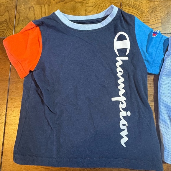 Champion Kids' T-Shirt and Shorts Set - Navy and Light Blue - Picture 3 of 7